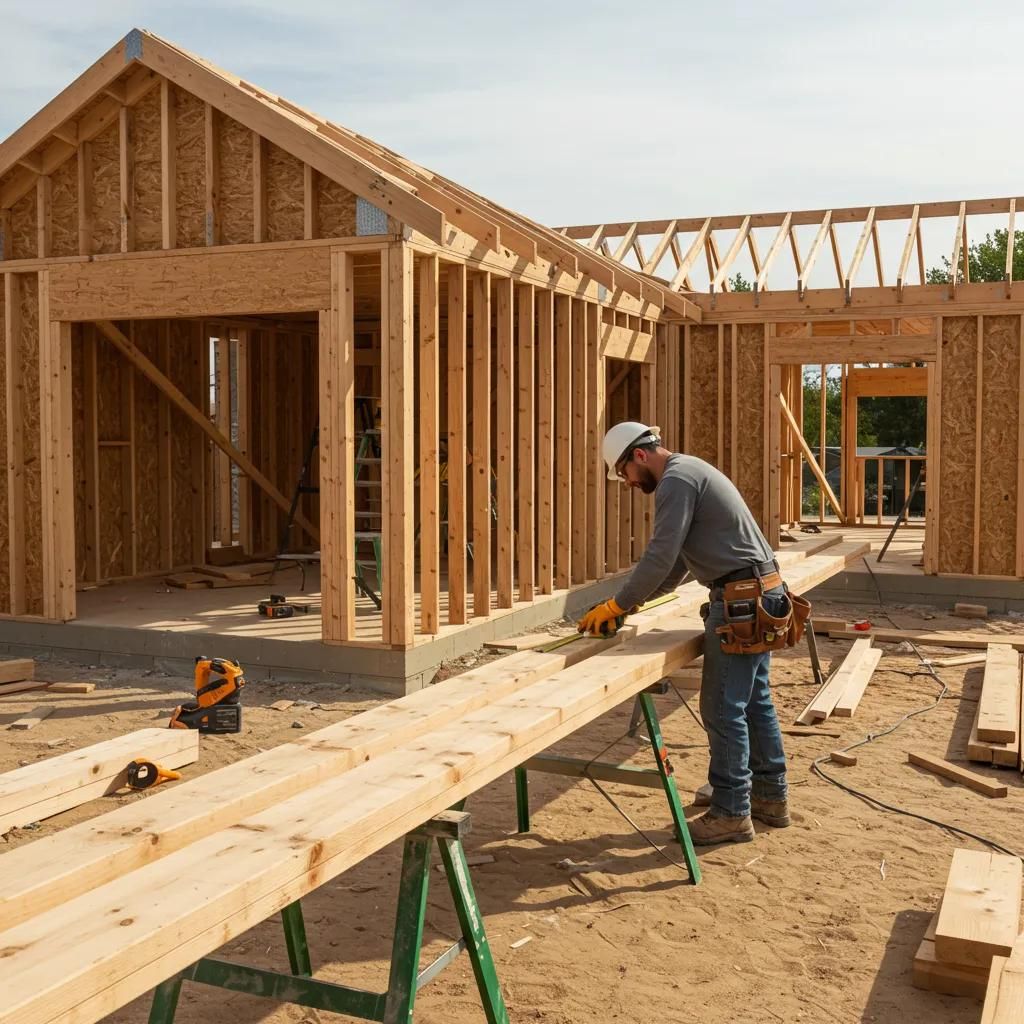 Wood-frame residential construction — licensed and bonded contractor work
